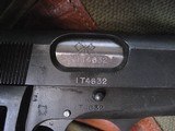 Browning FN 9mm Inglis Marked with Signal Corps Crossed Flags - 1 of 14