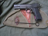 Browning FN 9mm Inglis Marked with Signal Corps Crossed Flags - 4 of 14