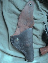 Smith and Wesson Victory .38 S&W Special Revolver from WWII with Original Leather Holster - 14 of 20