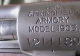 Springfield, Model 1903, Bolt Action Rifle, .30/06 caliber, SN 1211189, 24" barrel, - 7 of 17