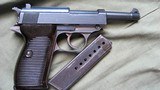 Spreewerk cya P38 with Eagle over 88 waffenampts 9MM Semi Auto Pistol. Very Good. Shiny Bore. With Period Holster - 8 of 17