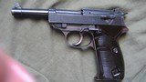 Spreewerk cya P38 with Eagle over 88 waffenampts 9MM Semi Auto Pistol. Very Good. Shiny Bore. With Period Holster - 4 of 17