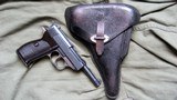 Spreewerk cya P38 with Eagle over 88 waffenampts 9MM Semi Auto Pistol. Very Good. Shiny Bore. With Period Holster - 1 of 17