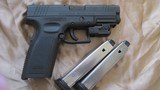 XD 45 ACP BLACK COMPACT with Laser Sight and two Original Factory 13 Round Magazines - 3 of 11
