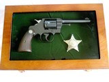 Colt Army Special .32-20 in display case with Deputy Sheriffs Badge and Colt Archive Letter - 1 of 12