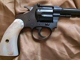 Colt Police Positive .22 Caliber.Special Target Revolver, Mother of Pearl Grips. - 8 of 11