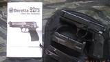 Beretta 92 FS Compact 9mm with two 13 Round Mags and Carry Case