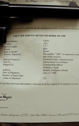 Colt 1909 .45 Colt Revolver - 1910 Philippines Shipment for changing to .45c - 1 of 18
