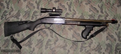 Mossberg 500A 12 GA Tactical Shotgun with Osprey International 2.5 X 20 Scope