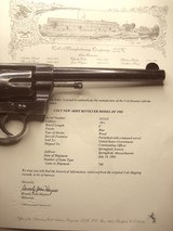 COLT MODEL 1901 DA 38 Colt Army Revolver R.A.C. inspection stamp with Colt Authentication Letter - 11 of 13