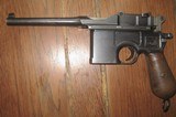 Broomhandle Mauser Oberndorf German Army C96 Semi-Auto Pistol