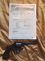 Colt Army Special Revolver .38 Colt with 90% Original Blue and Colt Archives Letter - 6 of 6