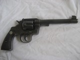 Colt Officers Model .38 Special 6 inch barrel, Comes with Colt Official Authenticity verification. MFG 1909.