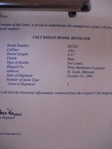 Colt Bisley Model Single Action Army Revolver with Official Colt Archives Letter - 8 of 8