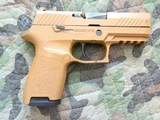 SIG SAUER P320 PISTOL M18 9MM - SN: 58B259344 W/ MAG, COYOTE TAN, - 8 of 12