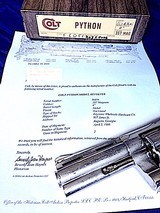 Colt Python 1966 Mfg, Nickel finish, comes with correctly number cardboard colt box - 7 of 16