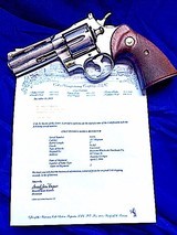 Colt Python 1966 Mfg, Nickel finish, comes with correctly number cardboard colt box - 4 of 16