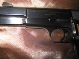 Browning Hi Power 9mm Very Good to Excellent Condition with Browning marked leather carrying bag. - 6 of 8