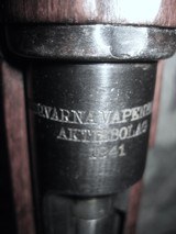 Husqvarna Vapenfabriks 1941 Mauser Rifle 6.5x55 M.38, S/N 622604 - 8 of 20