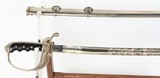 WWI PERIOD M1902 OFFICERS SWORD NAMED BY EICKHORN WITH SCABBARD - 2 of 5