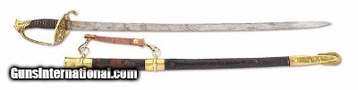 CIVIL WAR M1850 PRESENTATION SWORD OF CAPTAIN ROBERT M. HANSON, 95TH OHIO VOLUNTEERS