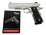 Sig Sauer 1911 Stainless .45 AUTO Excellent Semi-Automatic Pistol with 3 mags - 1 of 6