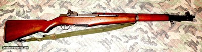 M-1 GARAND MILITARY SEMI-AUTOMATIC RIFLE MADE IN MARCH 1945