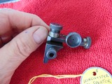WINCHESTER 52 SPORTER LYMAN RECEIVER SIGHT " F "- VERY HARD TO FIND SIGHT - 3 of 7