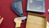 SMITH & WESSON MODEL 61-2 NICKEL SEMI AUTO PISTOL 22LR WITH BOX - 1 of 15