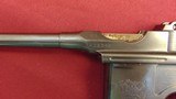 SOLD -- MAUSER C96 BROOMHANDLE PISTOL 7.63 MAUSER SEMI AUTO PISTOL - 6 of 25