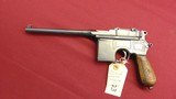 SOLD -- MAUSER C96 BROOMHANDLE PISTOL 7.63 MAUSER SEMI AUTO PISTOL - 1 of 25