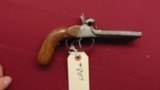 sold --- ANTIQUE DOUBLE BARREL PERCUSSION PISTOL 41 CALIBER - 13 of 13