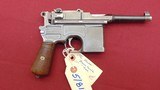 SOLD --- MAUSER BROOMHANDLE C96 SEMI AUTO PISTOL 7.63mm ( C&R OK) - 4 of 16