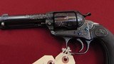 SOLD --- COLT ENGRAVED SINGLE ACTION BISLEY REVOLVER 45 COLT MADE 1902 - 2 of 16