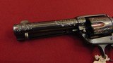 SOLD --- COLT ENGRAVED SINGLE ACTION BISLEY REVOLVER 45 COLT MADE 1902 - 3 of 16