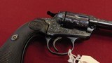 SOLD --- COLT ENGRAVED SINGLE ACTION BISLEY REVOLVER 45 COLT MADE 1902 - 10 of 16