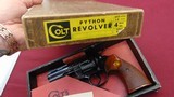 COLT 4" PYTHON REVOLVER MADE 1972 WITH BOX 357 MAGNUM - NICE GUN - 18 of 20