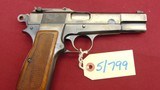 sold -- gene -BROWNING HIGH POWER PRE WAR SEMI AUTO PISTOL 9MM TANGANT SIGHT & SLOTTED - 1 of 21