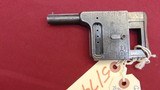 RARE ENGRAVED ANTIQUE FRENCH GAULOIS PALM PISTOL NO. 3 8MM - 4 of 15