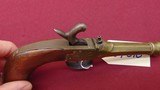 SOLD --LARGER FRAME ANTIQUE BRASS PERCUSSION PISTOL BELGUIM 50 CAL BOOT GUN - 3 of 10