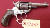 Sold —COLT 1877 LIGHTNING REVOLVER 38 COLT MADE 1899 NICKEL (C&R OK) - 1 of 16