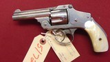 SMITH & WESSON SAFETY HAMMERLESS TOPBREAK REVOLVER 38 S&W PEARL GRIPS - 6 of 13