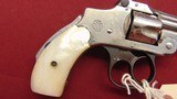 SMITH & WESSON SAFETY HAMMERLESS TOPBREAK REVOLVER 32S&W PEARL GRIPS - 3 of 11