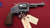SMITH & WESSON VICTORY MODEL 38 SPECIAL REVOLVER EARLY WB INSPECTOR - 1 of 10