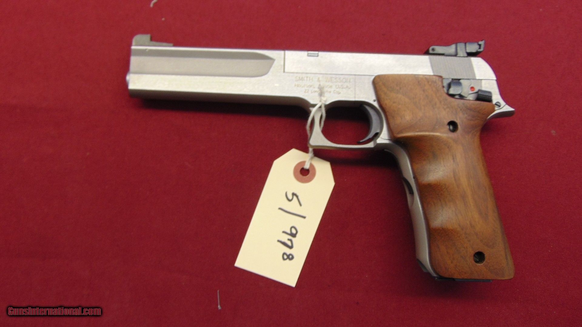 sold SMITH & WESSON MODEL 2206TGT SEMI AUTO TARGET PISTOL RARE STEEL FRAME GUN
