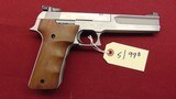 sold--- SMITH & WESSON MODEL 2206TGT SEMI AUTO TARGET PISTOL RARE STEEL FRAME GUN - 5 of 14