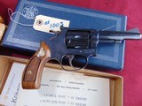 sold - alan -SMITH & WESSON MODEL 34-1 ROUND BUTT REVOLVER 22LR WITH BOX - 5 of 14