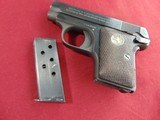 Sale pending COLT MODEL 1908 VEST POCKET SEMI AUTO PISTOL MADE 1917 THREADED BARREL - 9 of 14