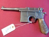 Sale pending Ron MAUSER C96 BROOMHANDLE RED 9 SEMI AUTO MILITARY PISTOL 9MM WITH UNIT MARKS - 4 of 25