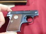 SOLD -- COLT 1908 VEST POCKET 25ACP SEMI AUTO PISTOL - MINTY WITH BOX MADE MADE 1934 - 6 of 12